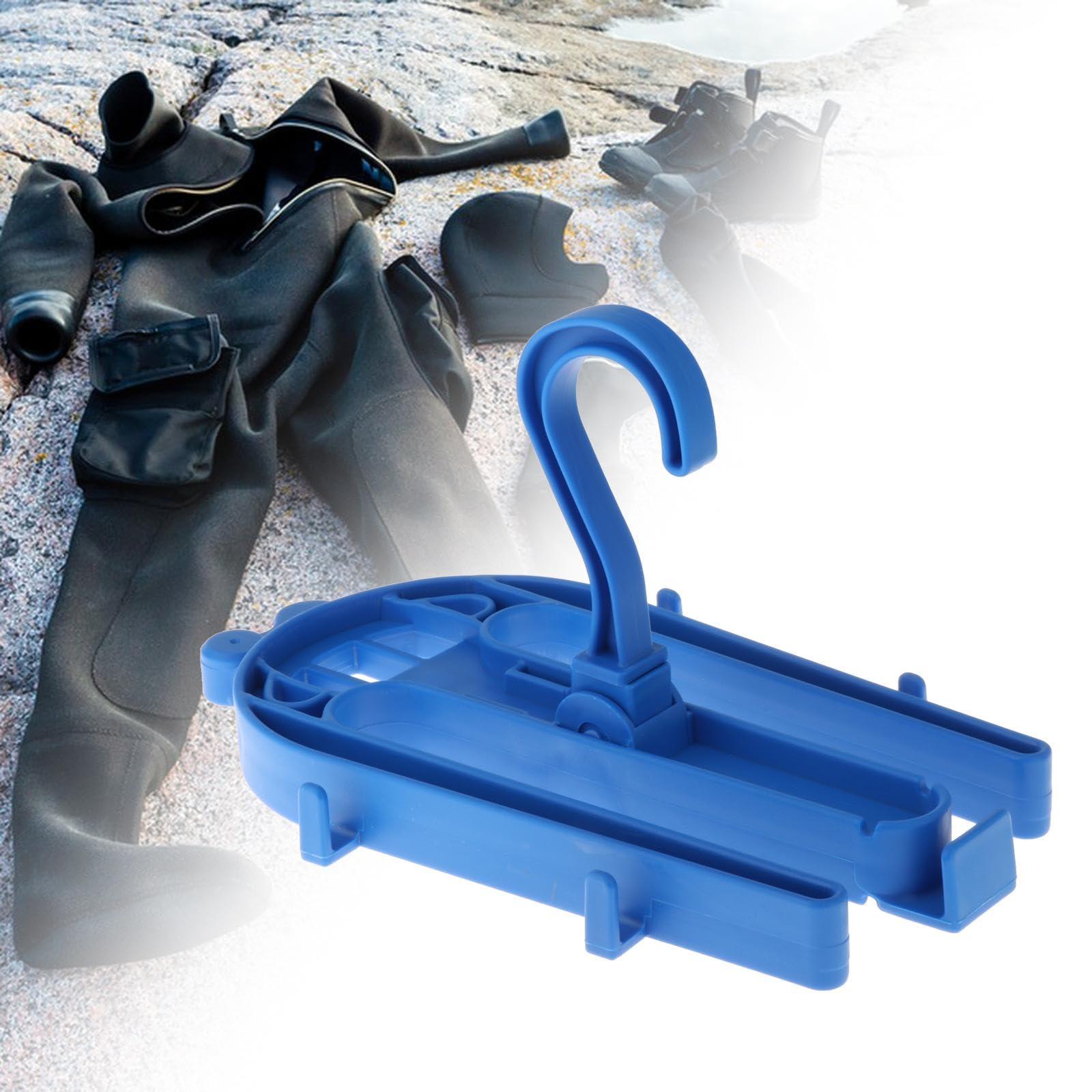 kowaku kowaku Drysuit Hanger Wetsuit Hanger Regulator Storage with Rotatable Hook Wet Suits Rack Hanger Surfing Suit Hanger for Snorkeling, Blue