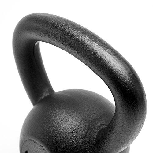 Unipack Unipack Powder Coated Solid Cast Iron Kettlebell Weights Set- (10+25lbs)