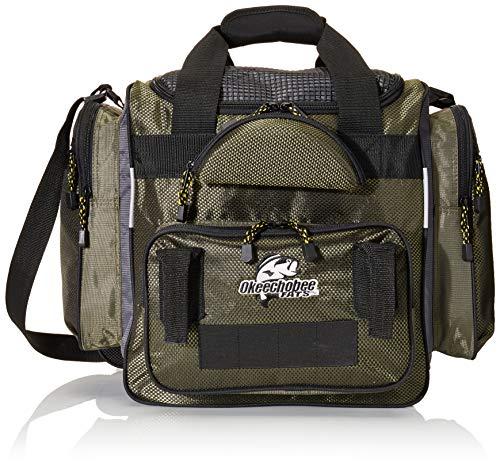 Okeechobee Fats Okeechobee Fats Fisherman Deluxe Tackle Bag (Includes 8 Utility Tackle Boxes), Palmetto Green
