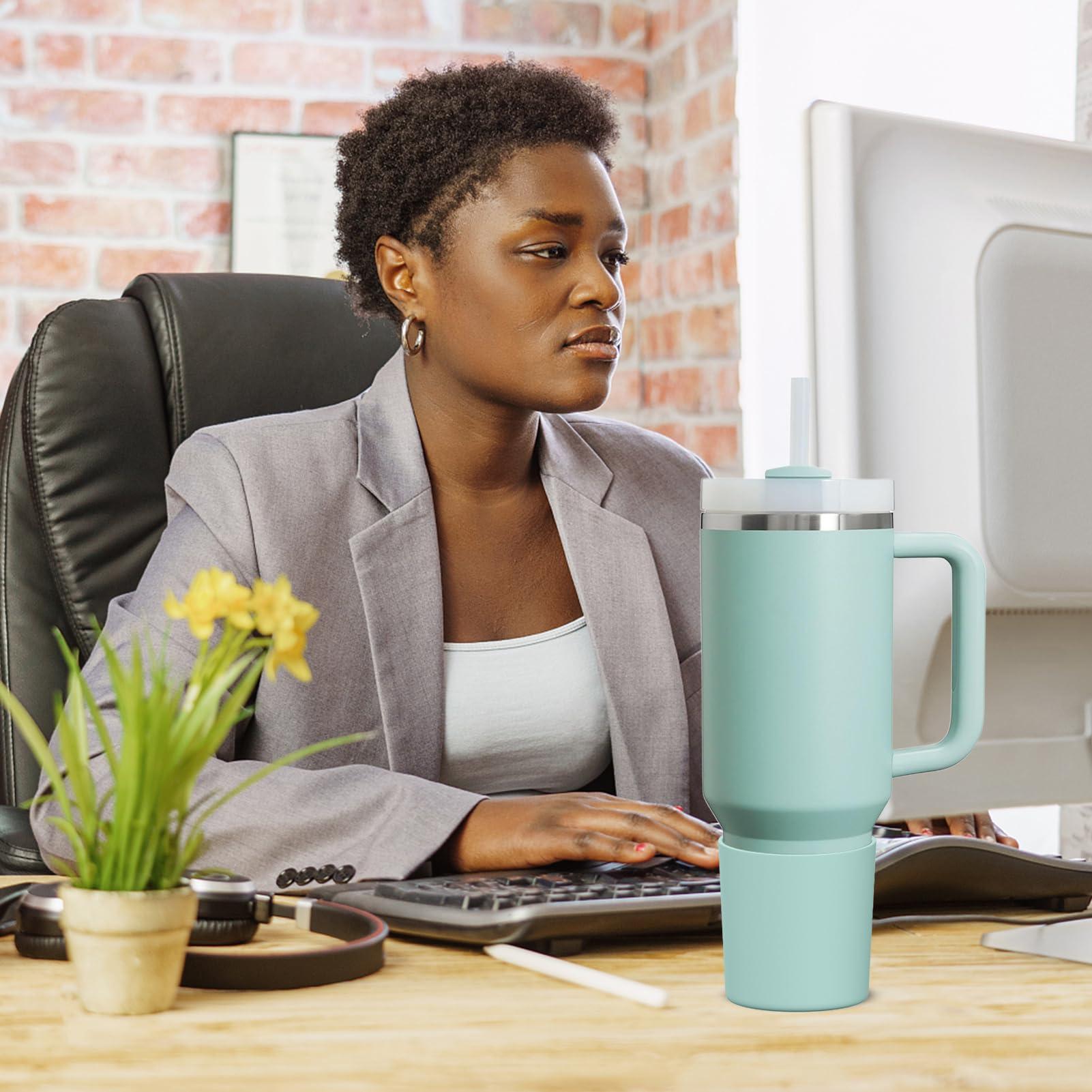 WUQID WUQID Higher Silicone Boot Compatible with Stanley Quencher H2.0 40oz 30oz 20oz & IceFlow Flip 30oz 20oz,Fit Same Diameter 20oz-40oz Tumbler Cups Anti-Slip Bottle Bottom Sleeve Cover