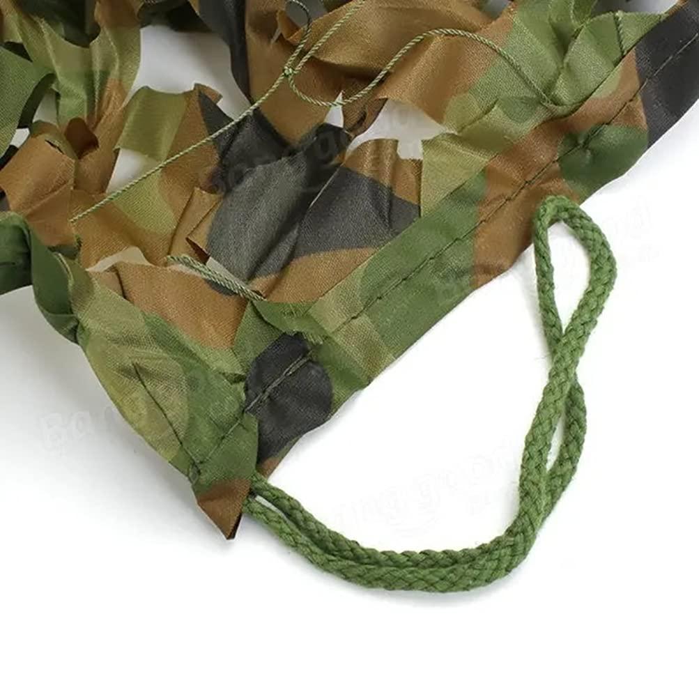 bandezid bandezid Camouflage Woodland Netting Lightweight Oxford Fabric Durable Camo Net Camouflage Netting Army Camo Net for Camping Military Hunting Shooting Sunscreen Nets-Camouflage net 5x8m(16x26ft)