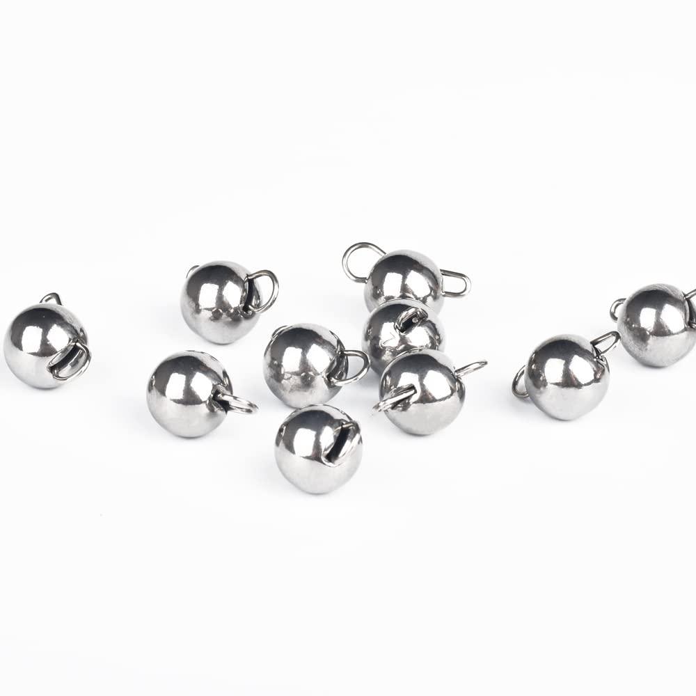 MUUNN MUUNN 10Pcs Tungsten Cheburashka Weights Fishing Sinkers, 1~30g Tungsten Cannonball Jig Head Fishing Weights Tungsten Cheb Rig Weights, Plain(2.0g)