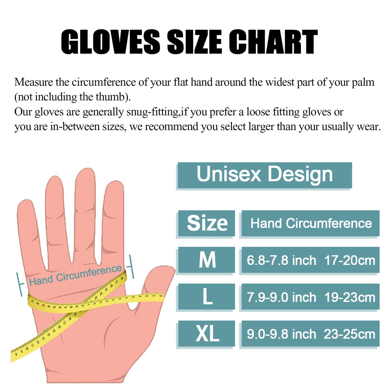 ViGrace ViGrace Winter Warm Touchscreen Gloves for Men and Women Touch Screen Fleece Lined Knit Anti-Slip Wool Glove (Gray, Large)