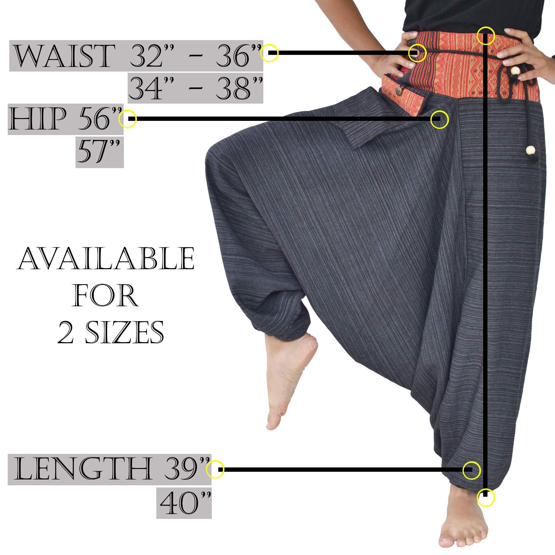 Your Cozy Harem Pants for Women and Men Aladin Harem Pants Traditional Loose Harem 100% Cotton (Royal Blue 2XL)