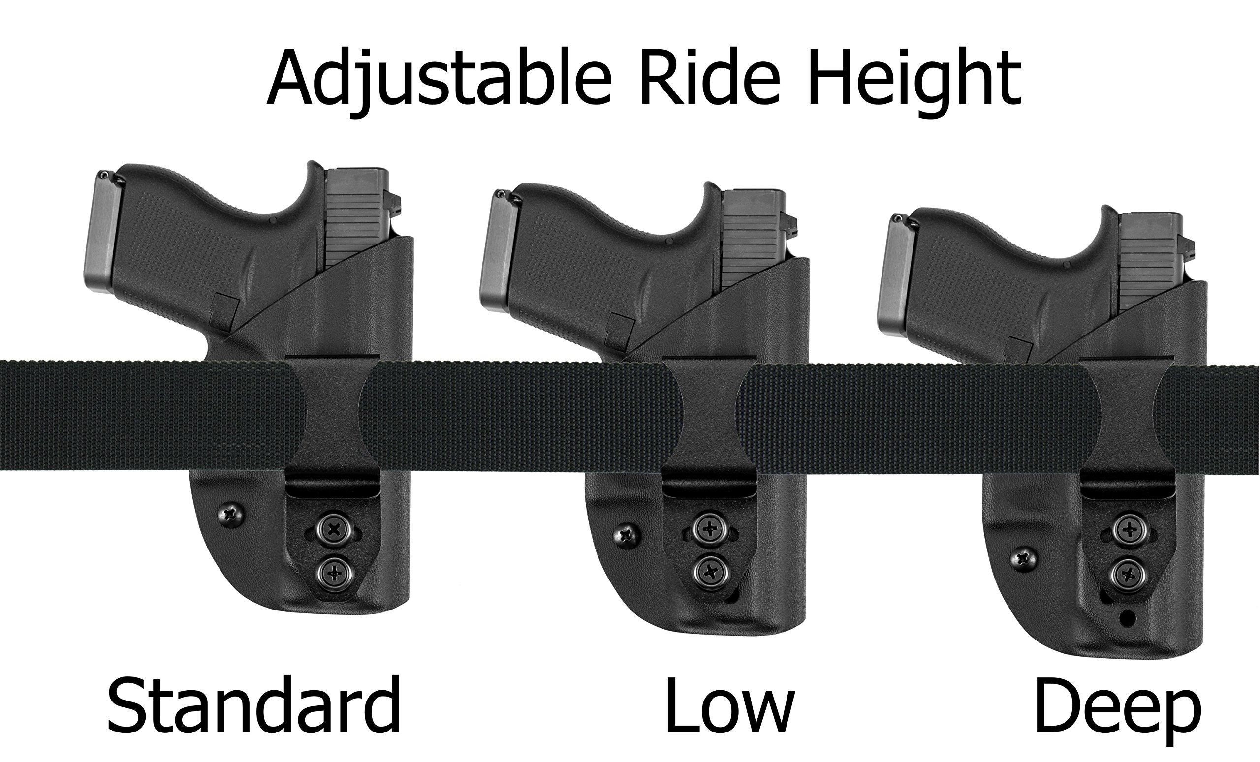 Vedder Holsters Vedder Holsters LightTuck IWB Kydex Gun Holster Compatible with Glock Models (Left Hand Draw, Glock 47 MOS)