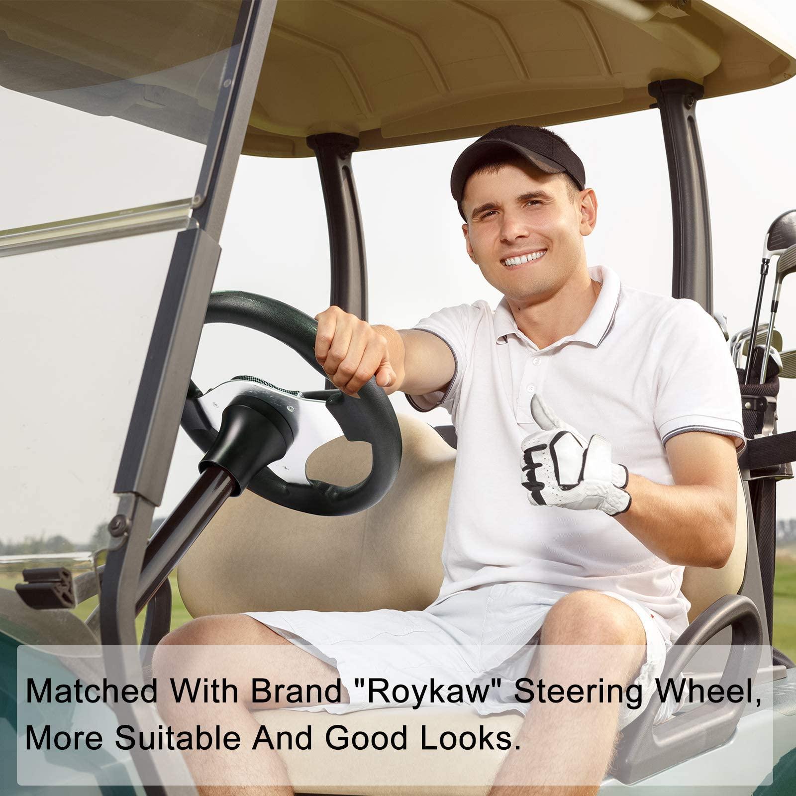 Roykaw Roykaw Golf Cart Steering Wheel with Hub Adapter only for Club Car Precedent