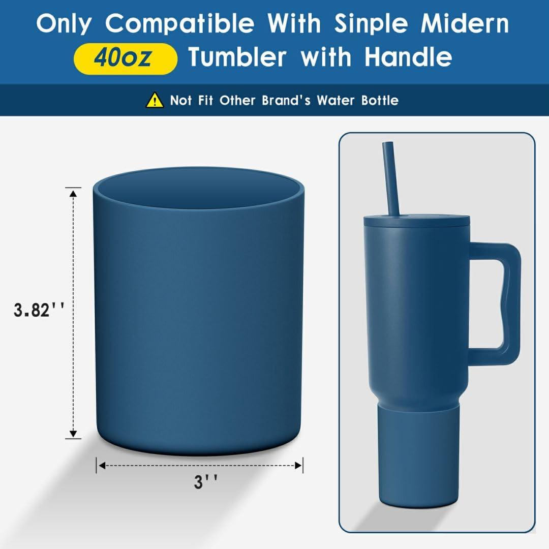 BKBY BKBY Silicone Boot Compatible with Sinple Midern 24/30/40 oz Tumbler Trek Collection, Protective Anti-Scratch Bottle Bottom Sleeve Cover Compatible with Sinple Midern Trek Collection