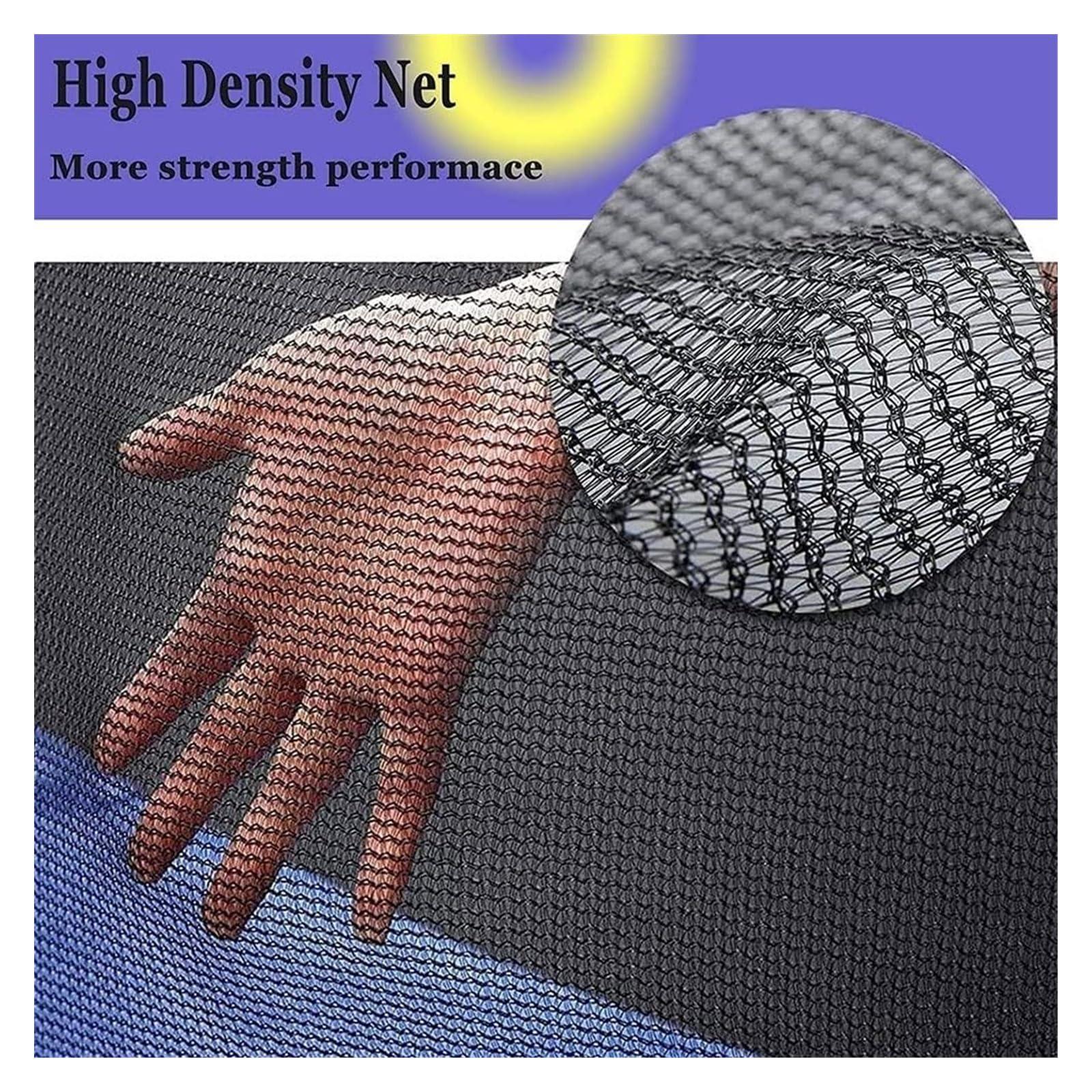 TYCQFCL Trampoline Safety Net Replacement Trampoline Net Enclosure for 6ft/8ft/10ft/12ft Straight Poles Round Frame Trampolines(12ft(8 Poles))