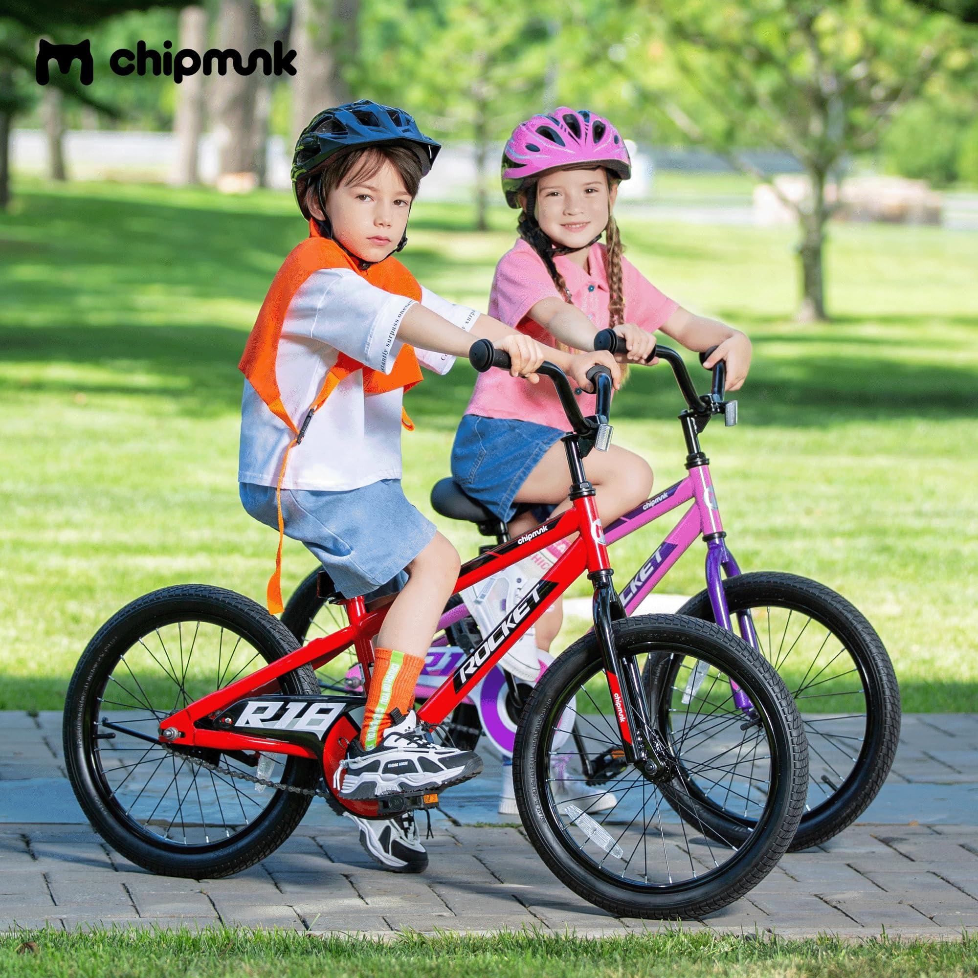 Chipmunk Chipmunk Kids Bike Toddlers 12 14 16 18 Inch Wheel Bicycle Beginners Boys Girls Ages 3-11 Years, Multiple Color Options