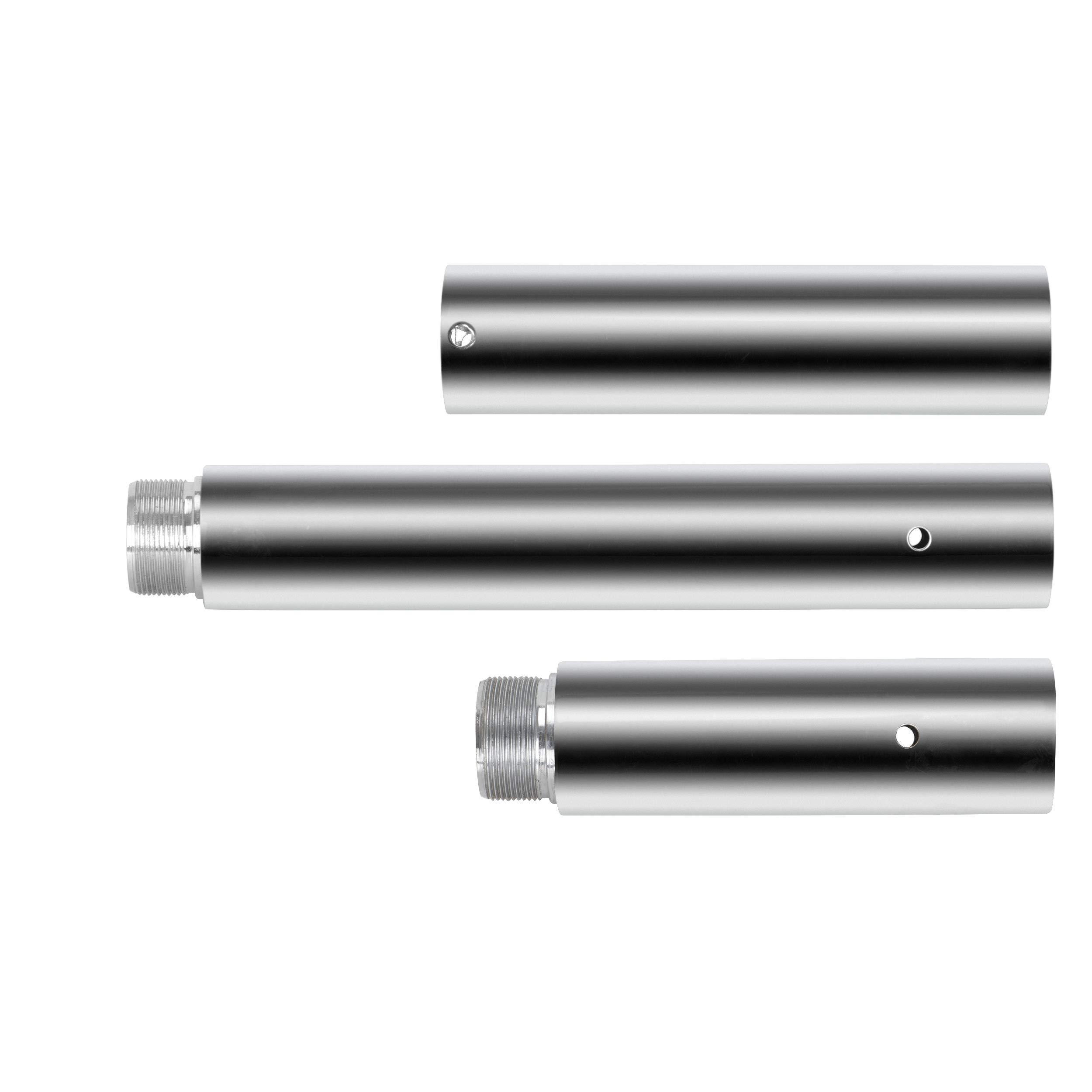 Saturnpower Saturnpower Stripper Pole Spinning Static Dance Pole 45 mm Portable Removable Dancing Pole Kit with Extension for Beginner Professional Exercise Club Party Pub Home Gym Fitness, Silver