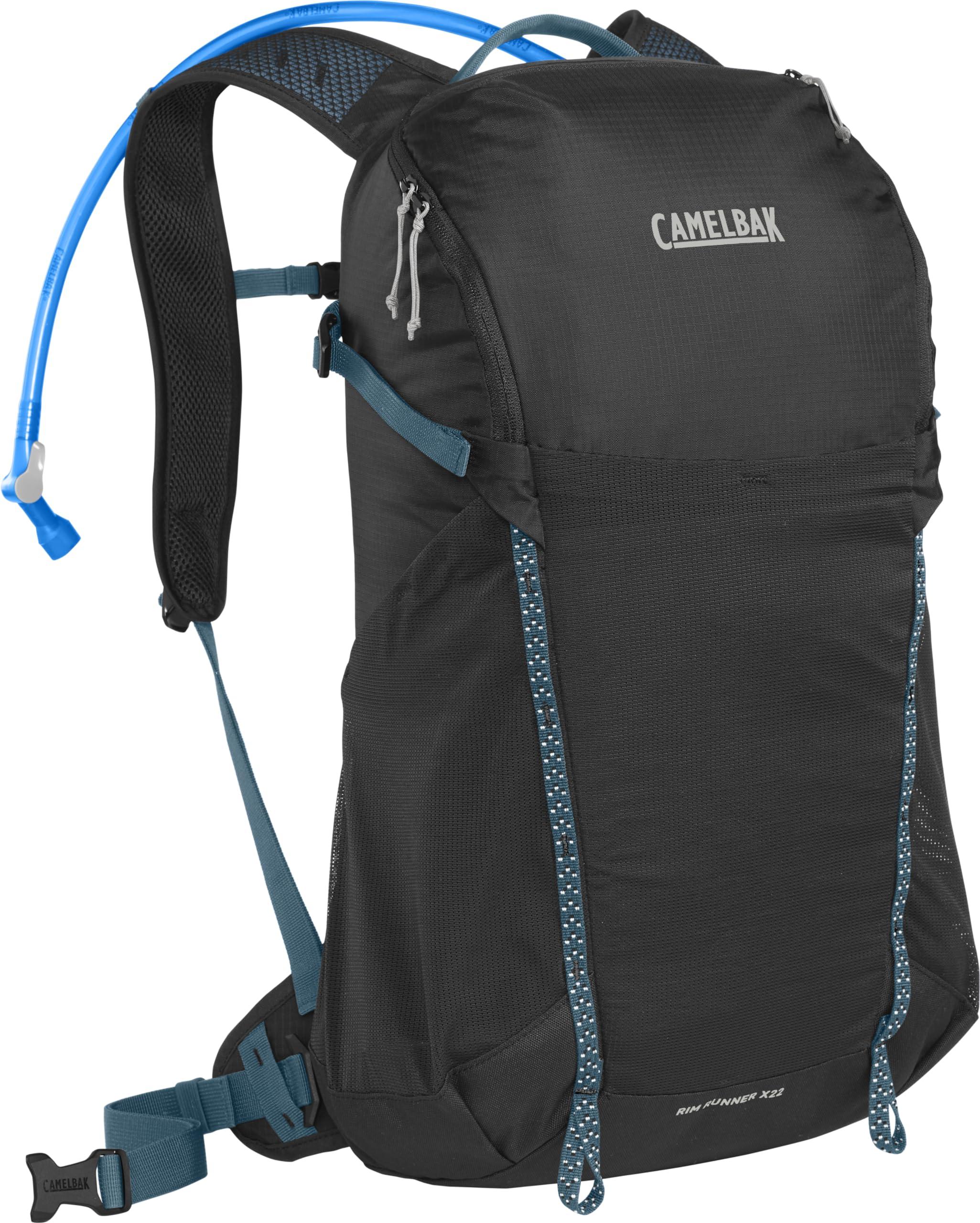 CamelBak CamelBak Rim Runner X22 Hiking Hydration Backpack with 1.5L Crux Reservoir, Black