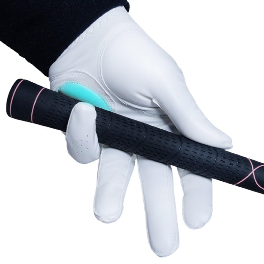 WINNER SPIRIT WINNER SPIRIT Miracle Grip Training Golf Glove Consistent Stable Grip with Cabretta Leather (Hard, Left Hand, Womens S(20))