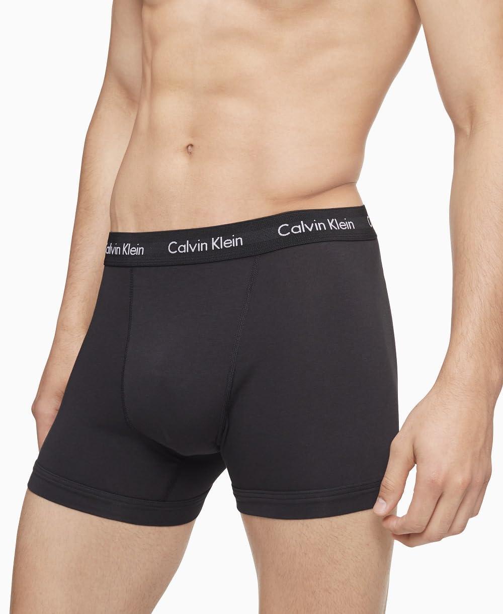 Calvin Klein Calvin Klein Men's Cotton Stretch 3-pack Boxer Brief, 3 Black, Medium