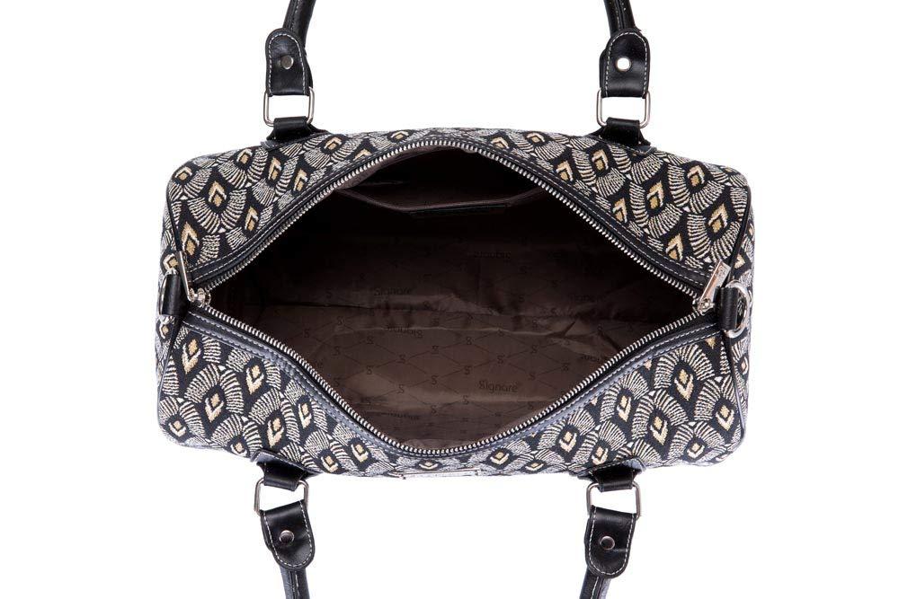 Signare Signare Tapestry Duffle Bag Overnight Bags Weekend Bag for Women with Luxor Art Deco Style (TRAV-LUXOR)
