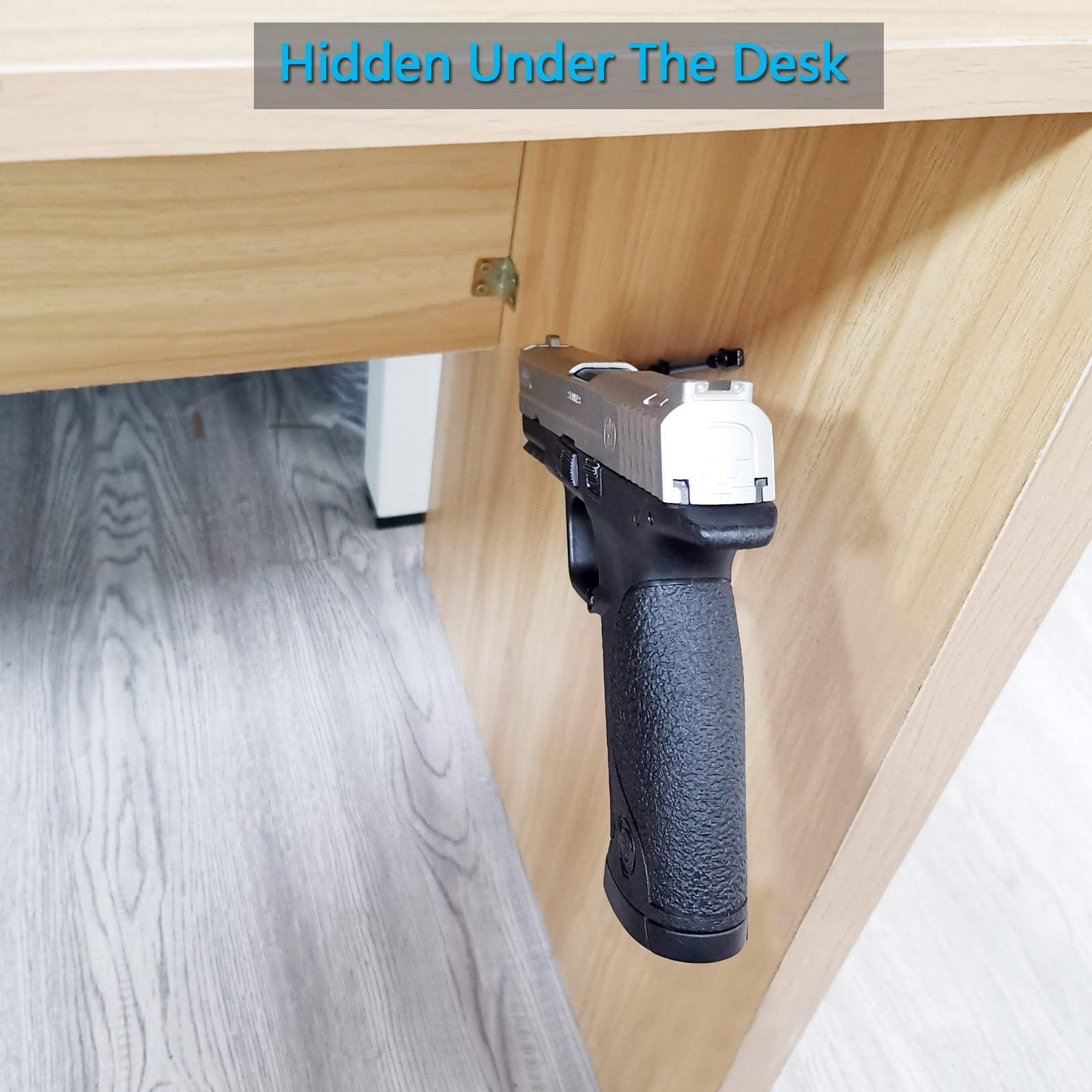 StrongTools StrongTools Handgun Hanger, Wall Mount Pistol Rack Suitable for Desk or Wardrobe, Pistol Organizer for Displays and Cabinet (6 Packs for 6 Guns)