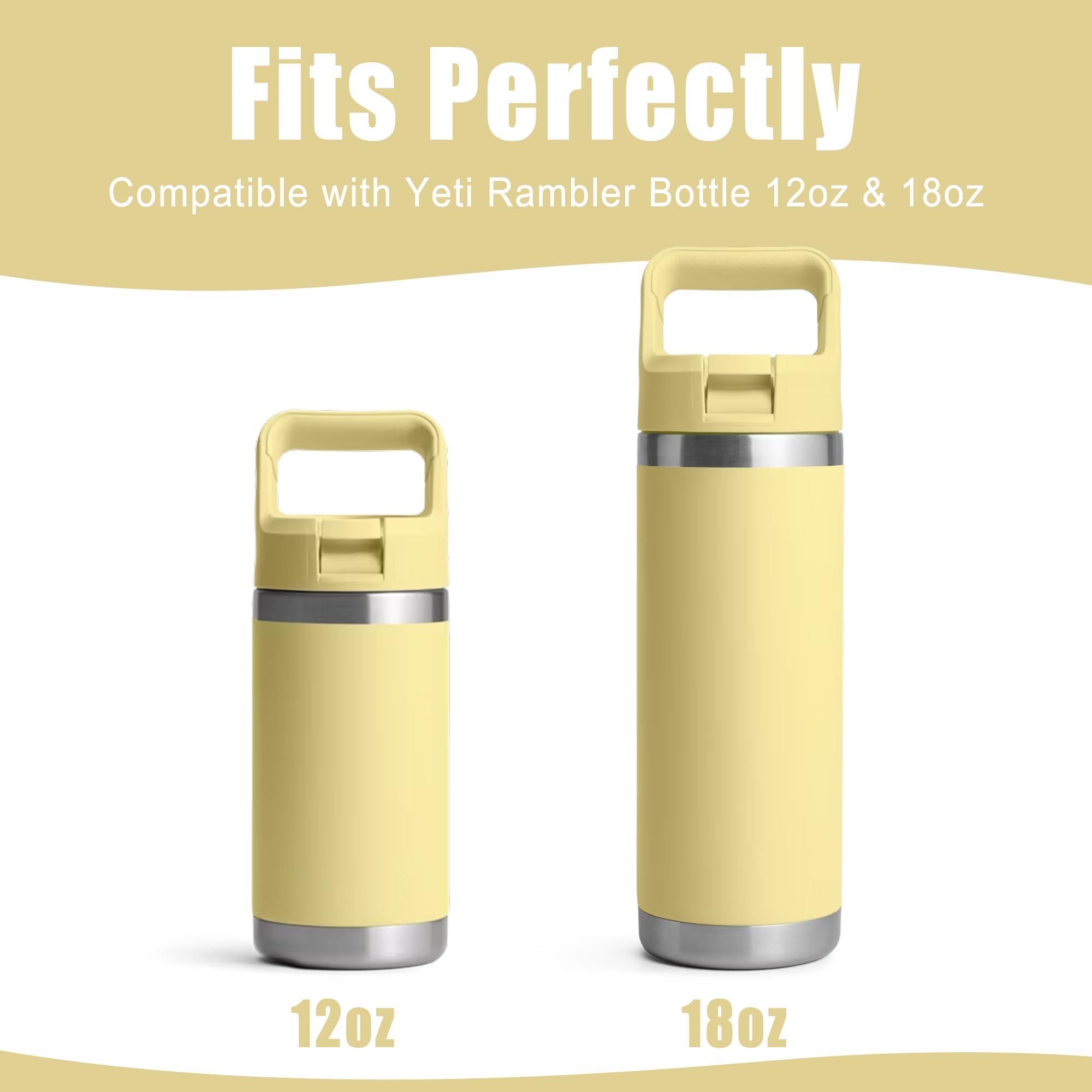 Mokoart Mokoart Silicone Boot Compatible with YETI Kids Water Bottle 12 oz and Rambler 18 oz Bottle, Anti-Slip Sleeve Bottom Protector Accessories for YETI Rambler 12/18oz (Daybreak Yellow)
