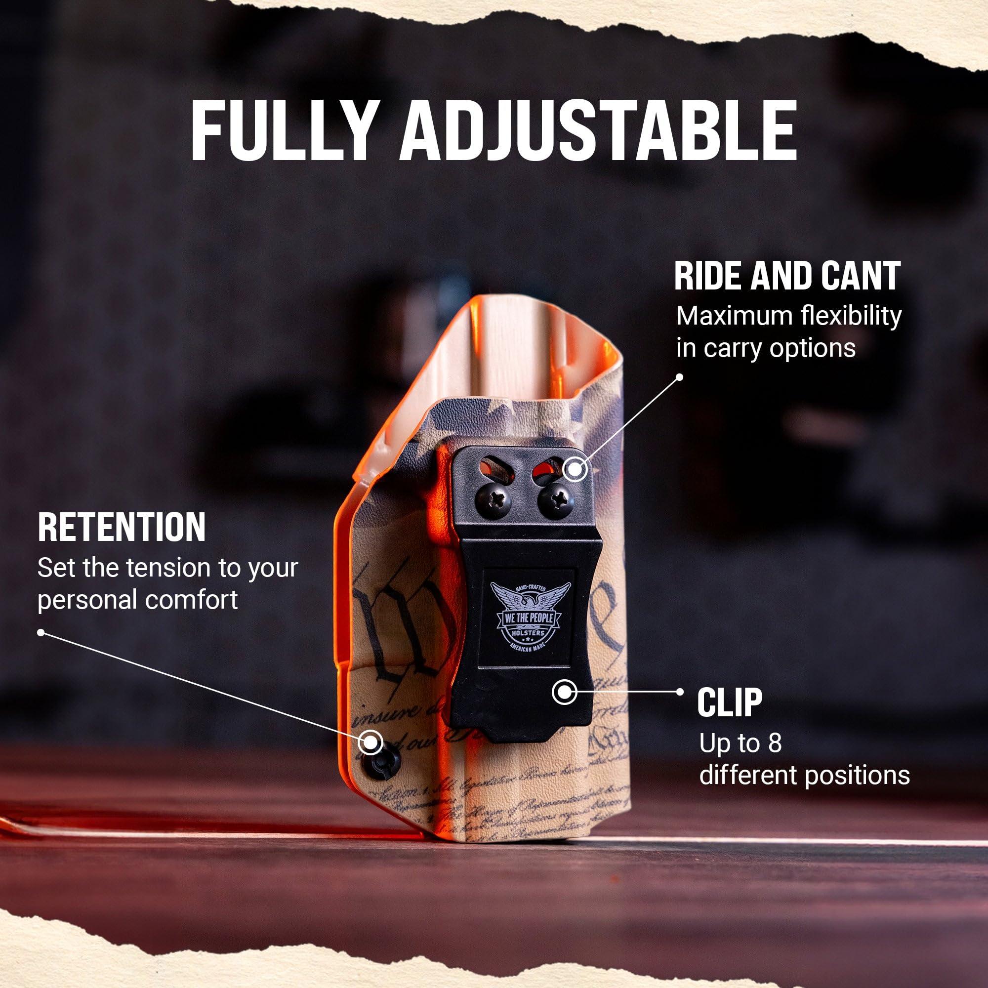 We The People Holsters We The People Holsters - Tiger Print - Left Hand - IWB Holster Compatible with Sig Sauer P320C 9MM/.40SW Manual Safety / P320-M18 RDS