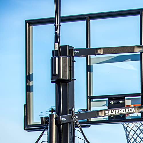 Silverback Silverback LED Basketball Hoop Light Illuminates Backboard, Rim, and Court and Fits Square Silverback and Goaliath In-Ground Hoops