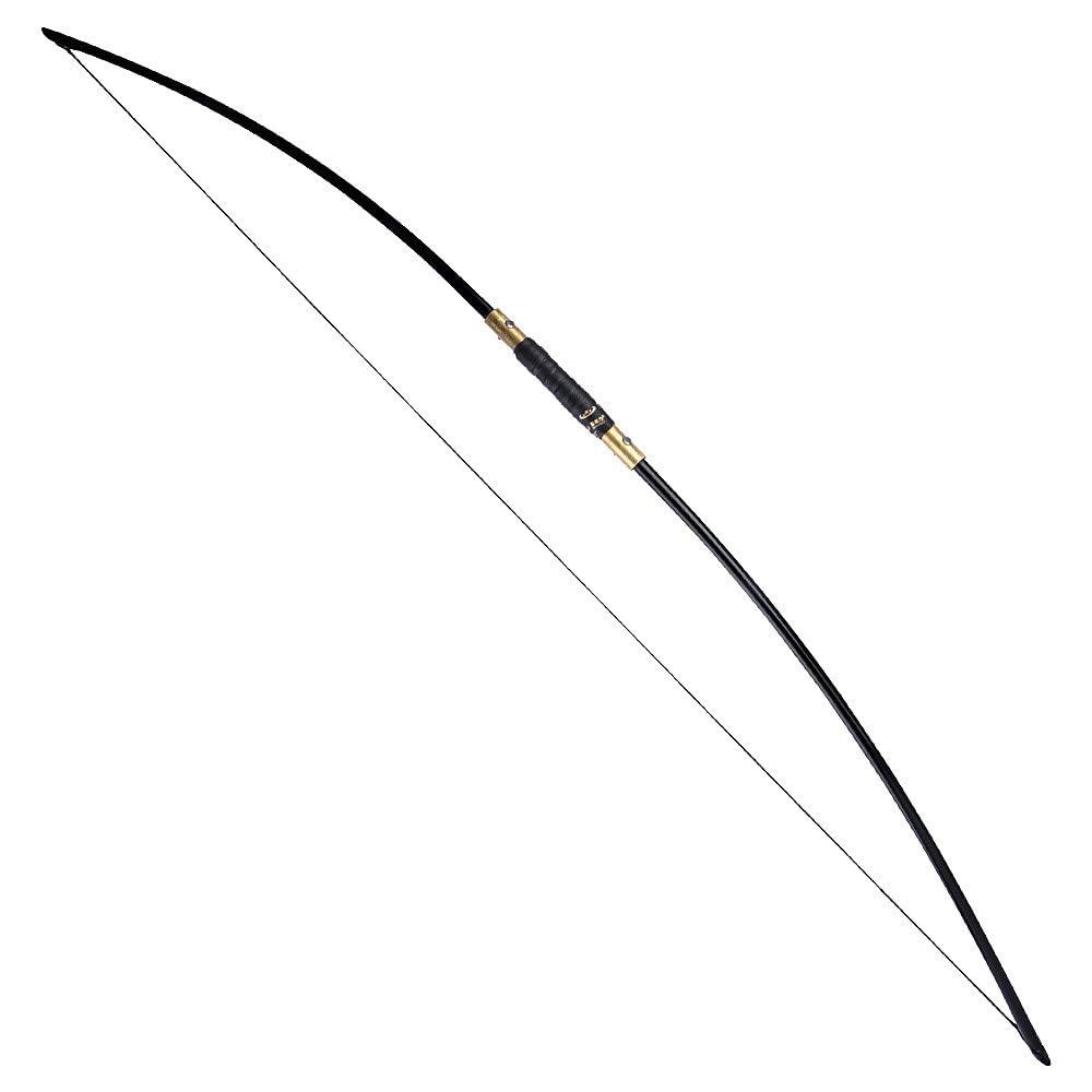 SHARROW SHARROW Archery Traditional Wood Long Bow 25-70lbs Takedown Recurve Bow Hunting Bow Right and Left Hand for Outdoor Shooting and Target Practice (70lbs)