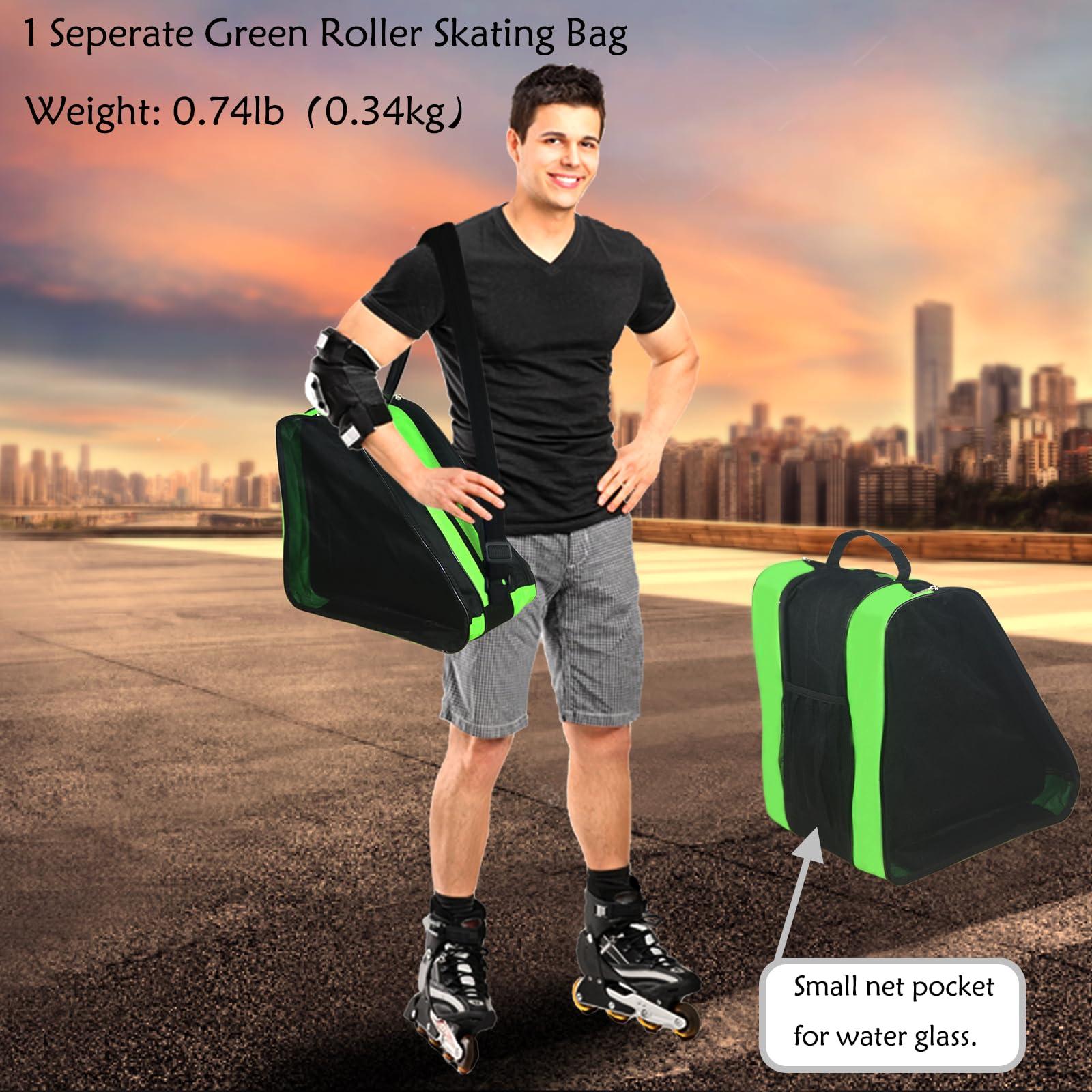 Gooyule Gooyule Ice Skate Bag - Large Capacity Skating Bag Fits Quad, Inline and Most Roller Skate Accessories