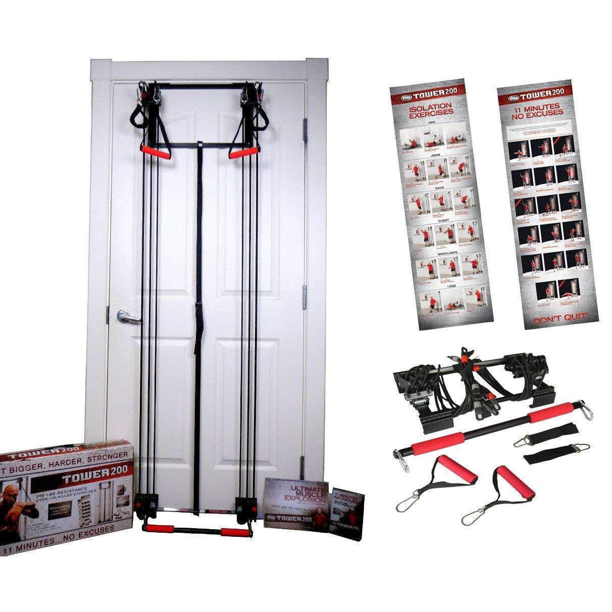 Body by Jake Body by Jake Tower 200 Complete Door Gym Full Body Workouts Fitness Exercise