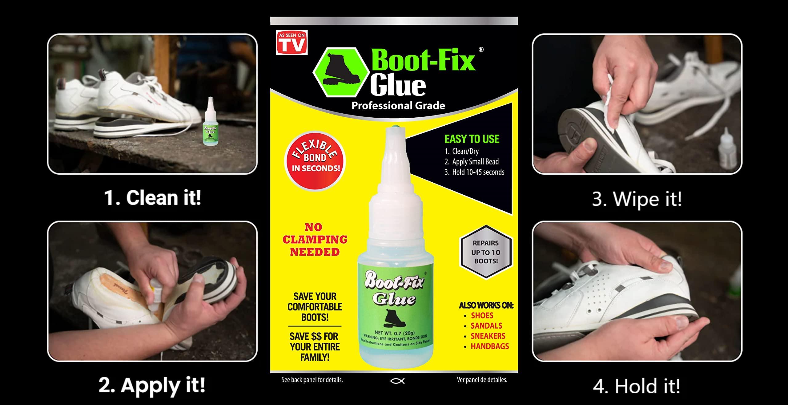 Boot-Fix Boot-Fix Shoe Glue: Instant Professional Grade Shoe Repair Glue