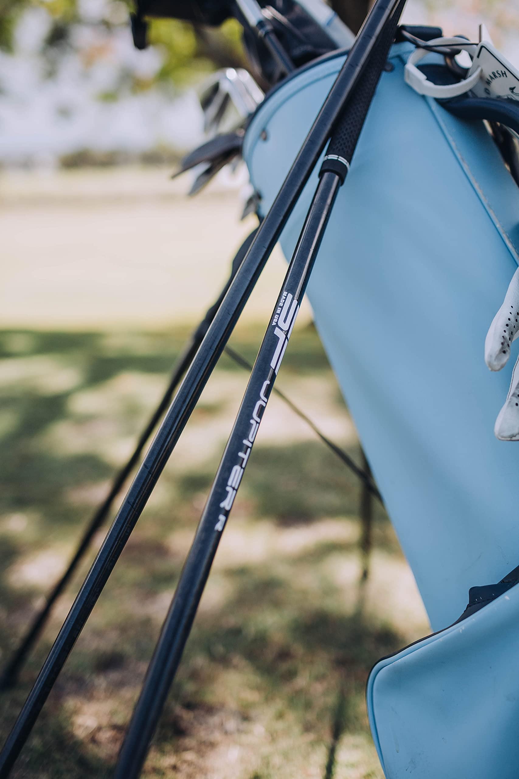 BIRDIE TOWN JUPITER Steadfast Carbon Fiber Driver Shaft - Carbon Fiber Golf Shaft with Standard 45.5\" Play Length - 4 Flex Choices - Adapter Included - Installed Professional Club Fitting Team (Stiff, Tour Edge)
