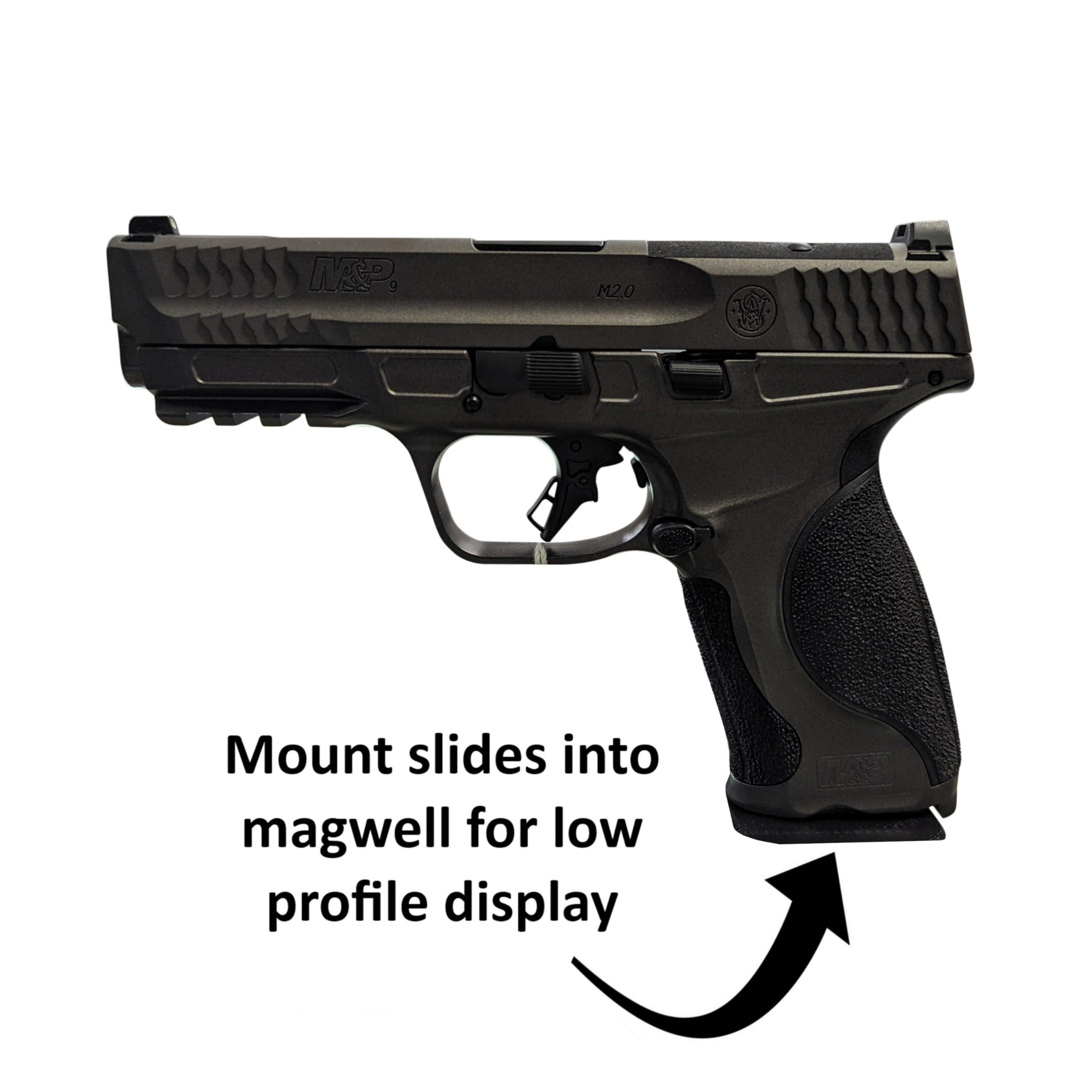 Hammy3DPrints Hammy3DPrints Mount for S&W M&P 9mm - Secure It/Akro Mils | Pistol Holder Handgun Storage Rack (Facing Left, Standard Panel)