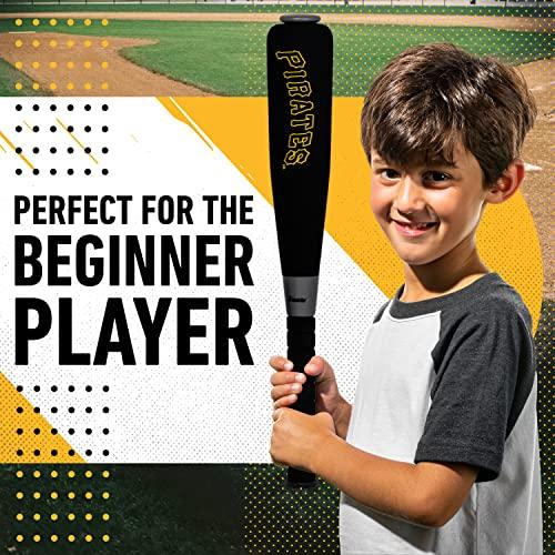 Franklin Sports Franklin Sports Pittsburgh Pirates Foam Bat & Ball Set - 21" Soft Jumbo Team Baseball Bat and Ball Team Logo - MLB Official Licensed Product
