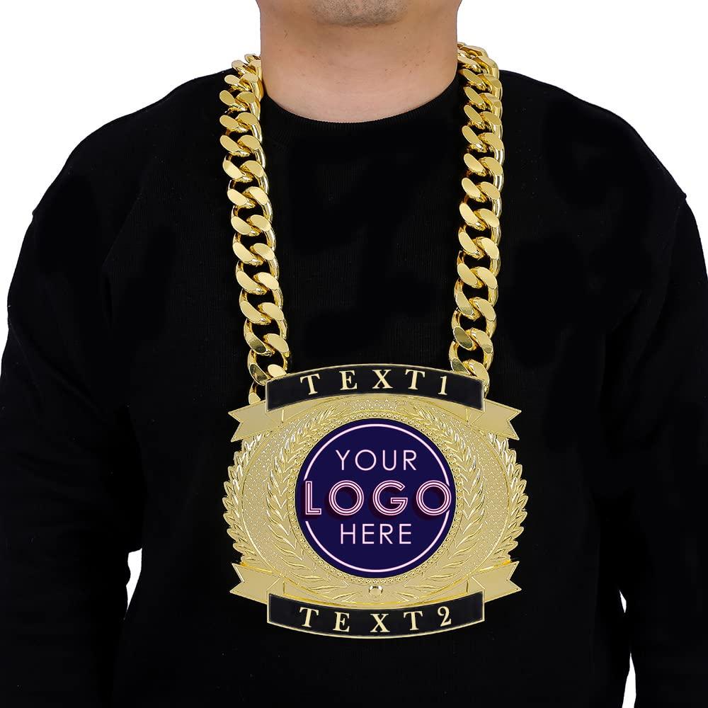 guancrown guancrown Custom Fantasy Football Championship Belt,Championship Belt Award, Champ Chains Award Winner Prize Trophy