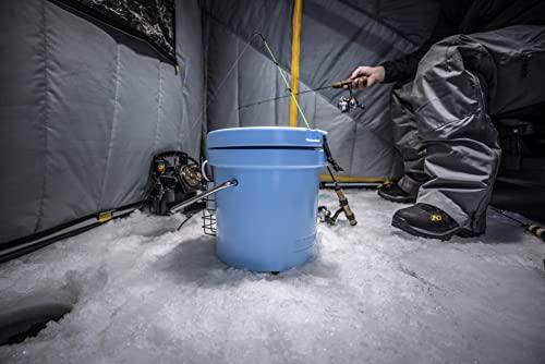 Mammoth Mammoth Live Bait Bucket, Insulated Bait Bucket with 10 Quart Capacity, Great for Daily Trips and Fishing Tournaments, Light Blue