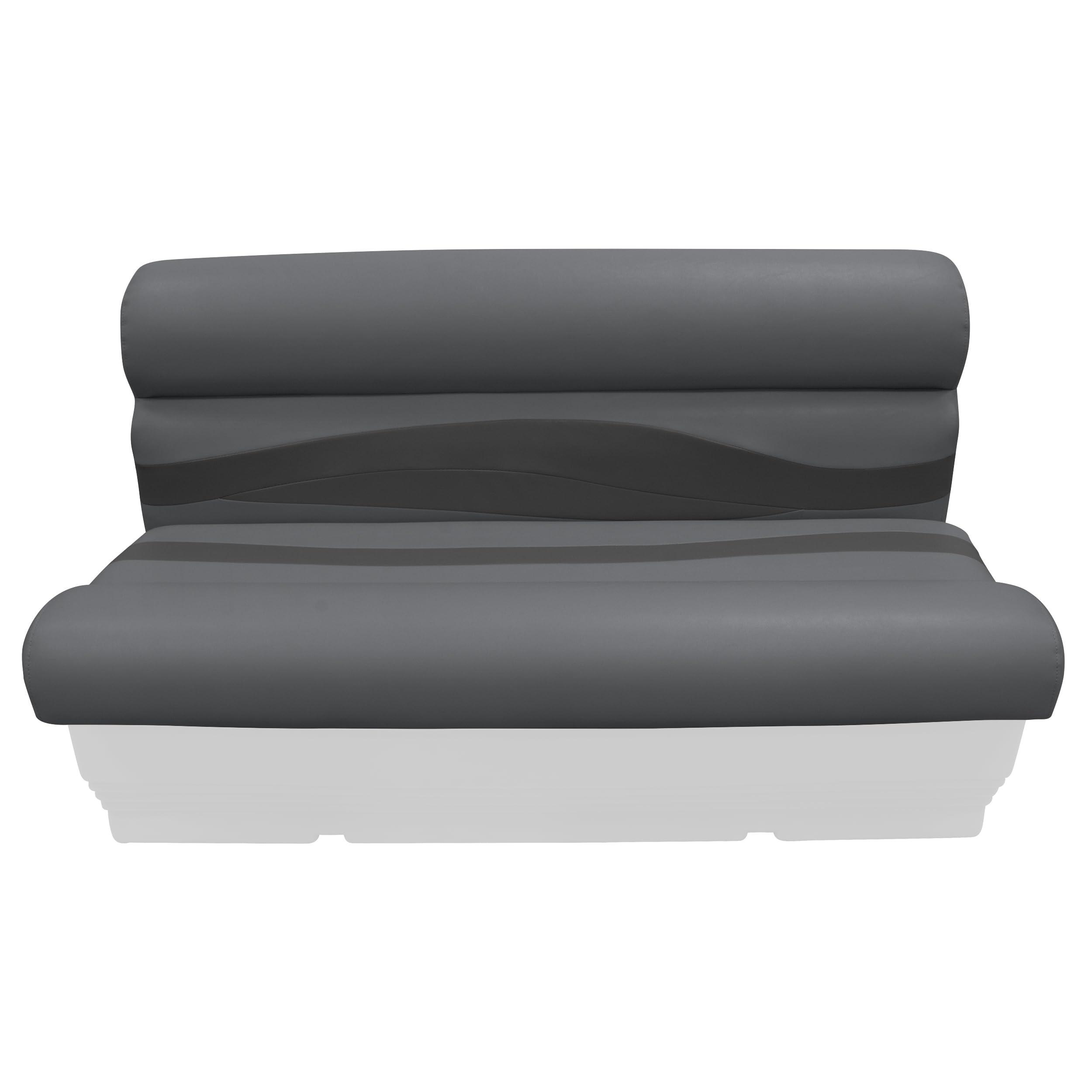 Wise Wise BM1145-1890 Premier Series Pontoon 50" Bench Seat Cushion Set, Slate/Dark Neutral