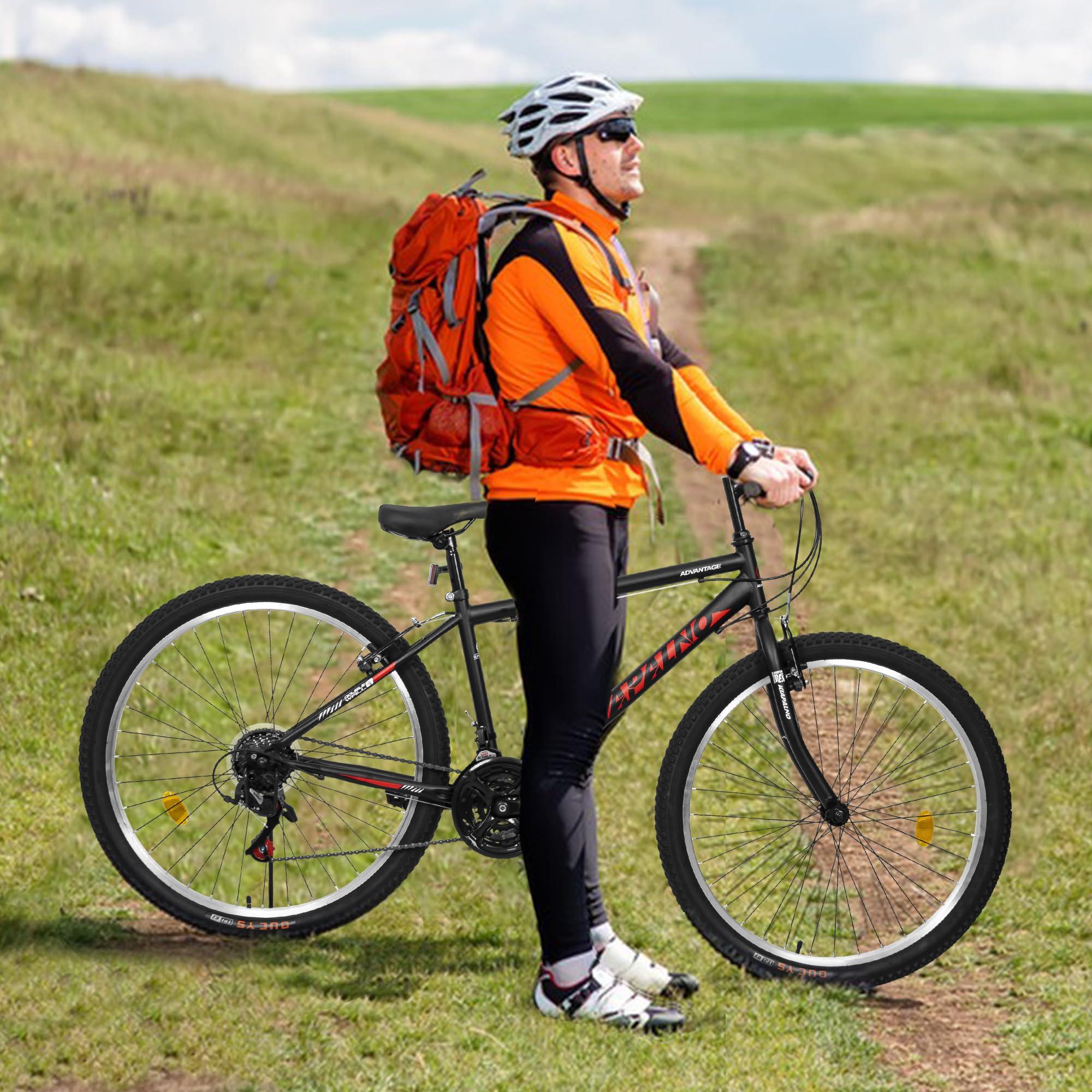 KIAPALNO KIAPALNO Mountain Bike 26 Inch for Men Women, 21 Speeds High-Carbon Steel Frame, Rigid Suspension Sport Bicycle, Adult Teens MTB Bicycle for Snow City Commuters and Short Trip