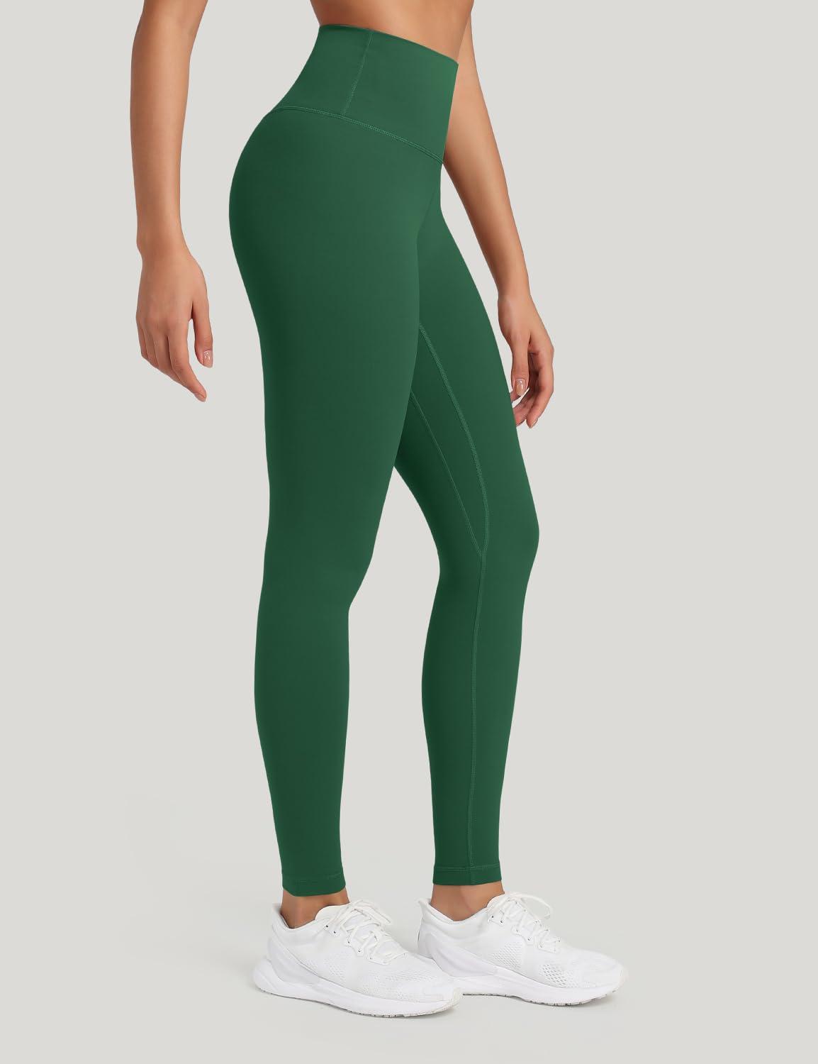 HeyNuts HeyNuts Workout Pro Full Length Yoga Leggings for Tall Women, Tummy Control Compression Athletic Yoga Pants 28'' Everglade Green XS(0/2)