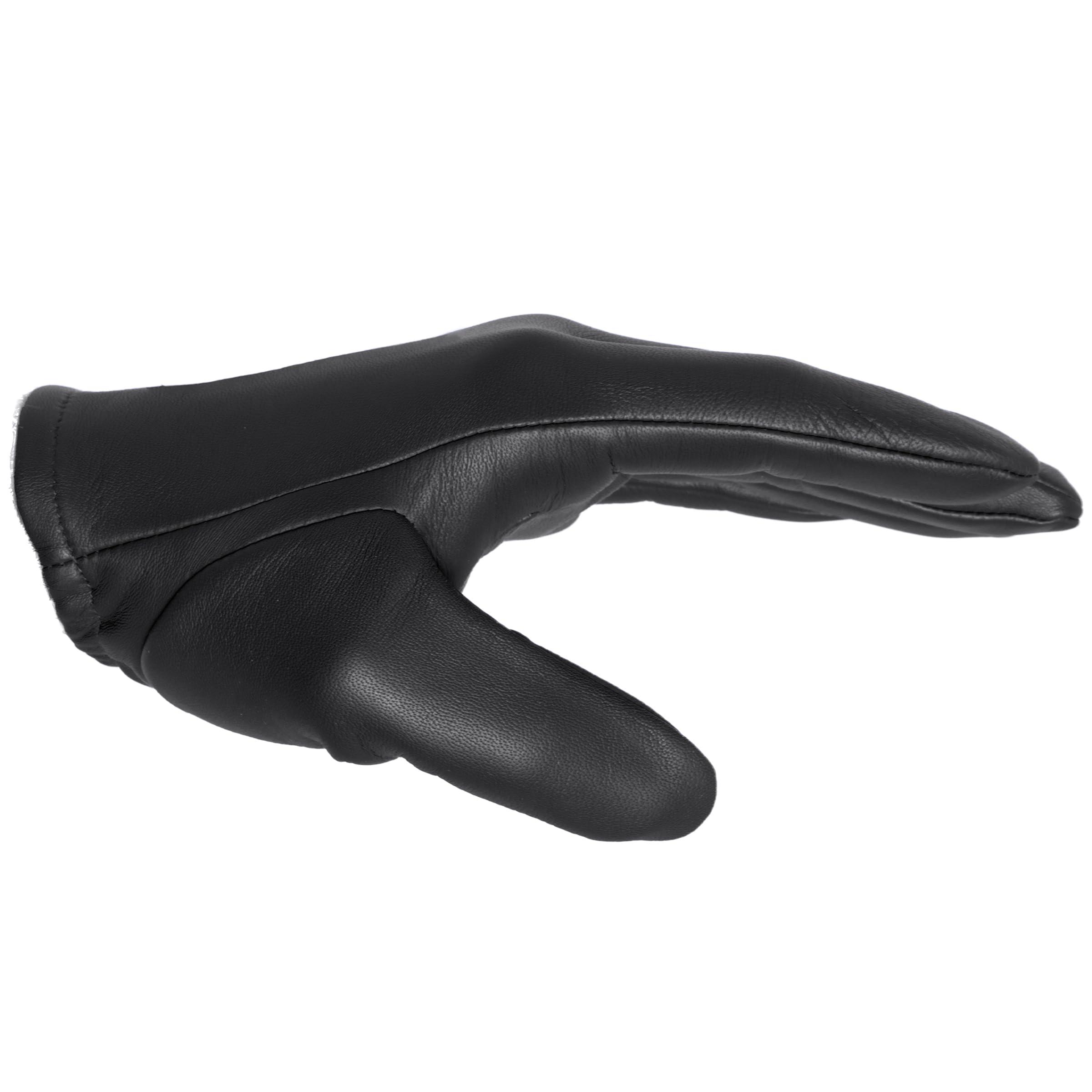 Tough Gloves Tough Gloves Patrol-X Ultra Thin Leather Gloves, TD301 Black Size 12