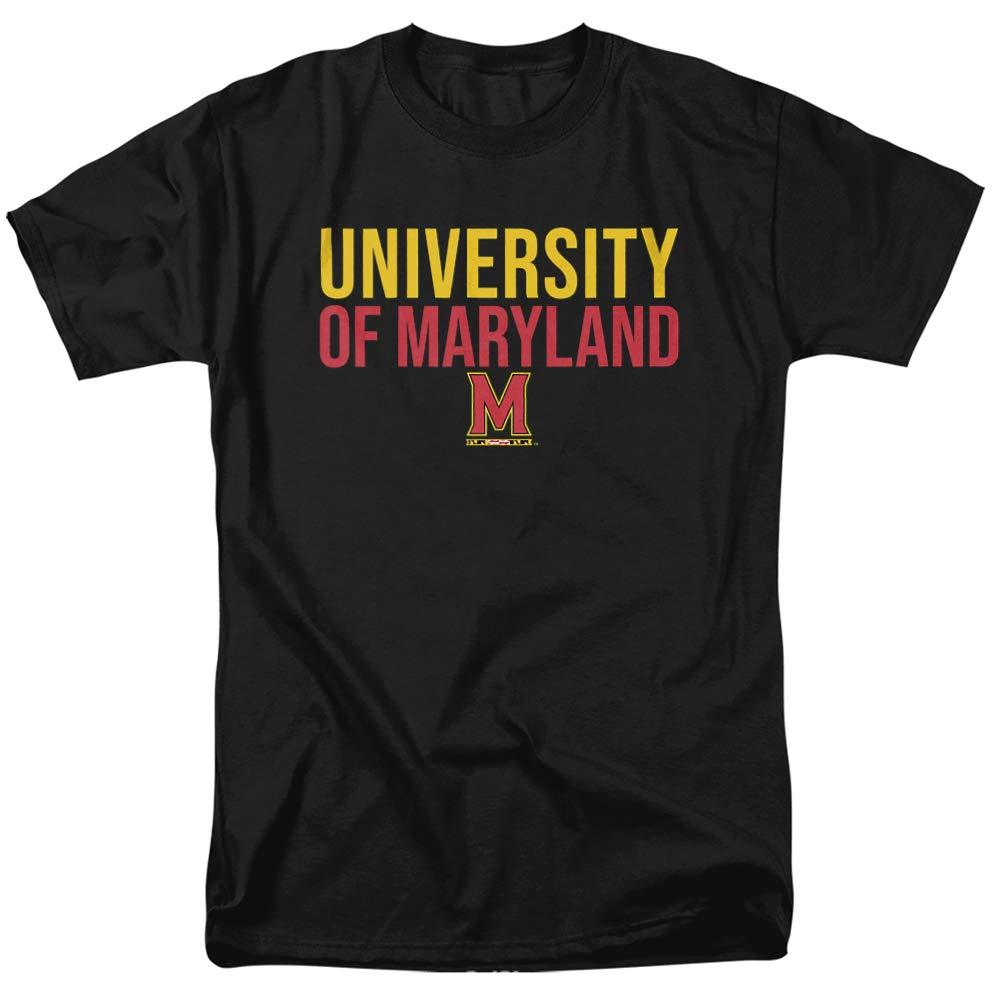 University of Maryland University of Maryland Official Stacked Unisex Adult T-Shirt, Stacked, X-Large