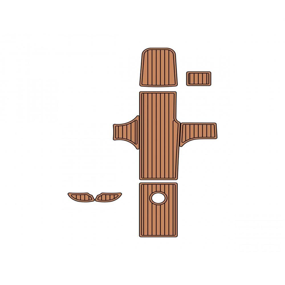 Algasan Algasan Boat EVA Faux Teak Decking Floor Compatible with Bayliner Element XL Cockpit Boat EVA Foam Faux Teak Deck Floor Pad Mat Flooring