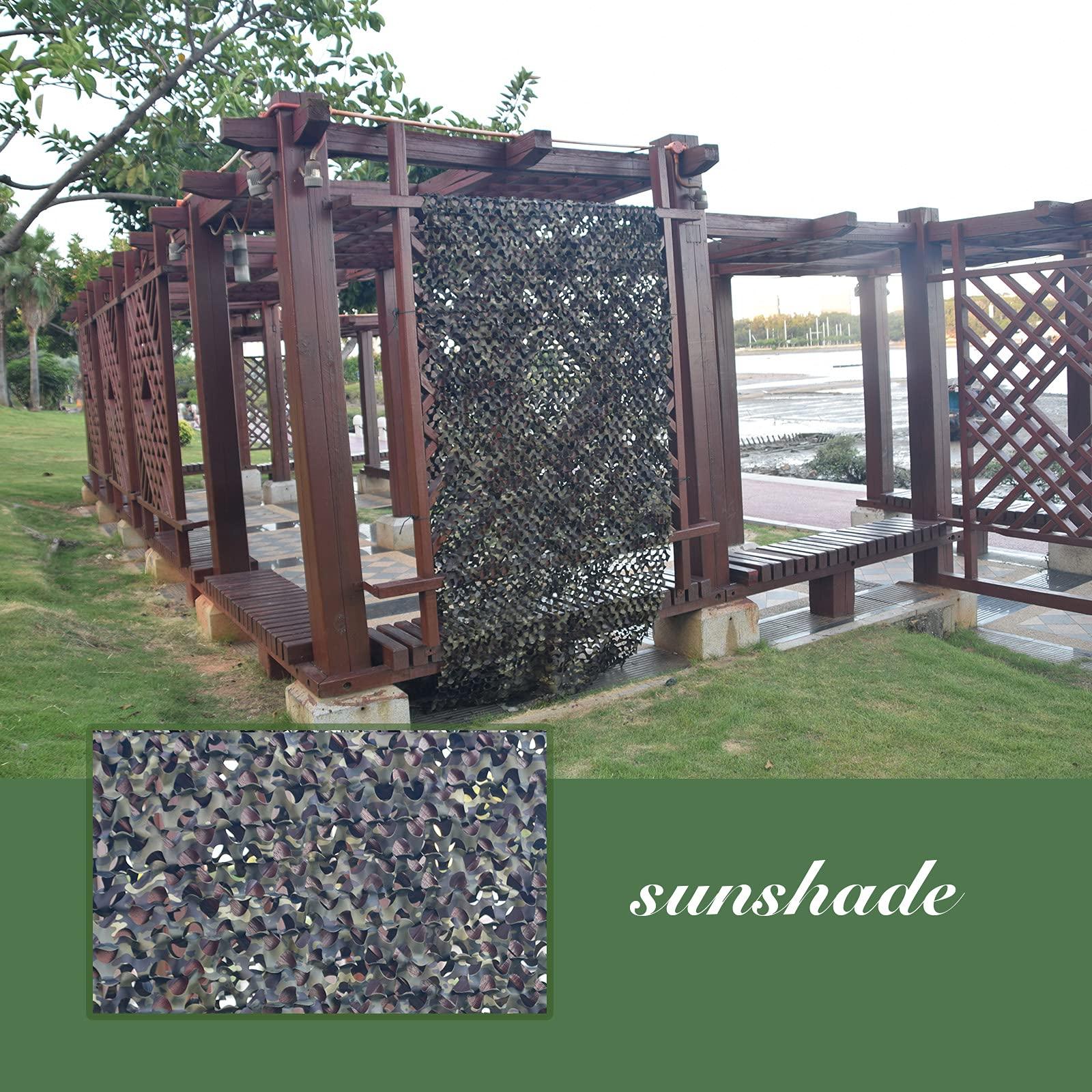 GRVCN GRVCN Camo Netting Camouflage Net, Bulk Roll Sunshade Mesh Nets for Hunting Blind Shooting Military Theme Party Decorations