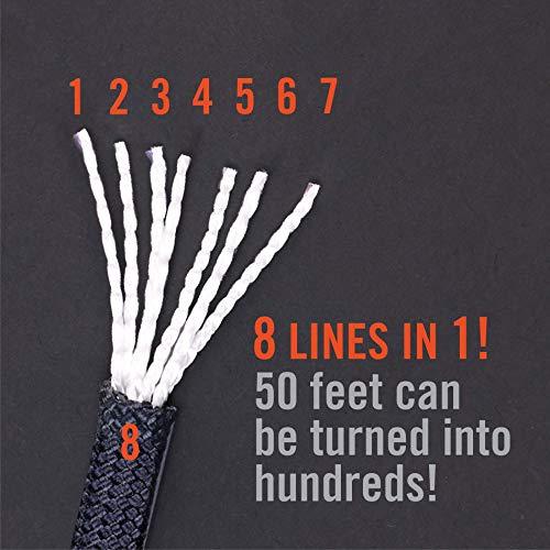 Atwood Rope MFG Atwood Rope MFG 550 Paracord 100 Feet 7-Strand Core Nylon Parachute Cord Outside Survival Gear Made in USA | Lanyards, Bracelets, Handle Wraps, Keychain (Neon Green)