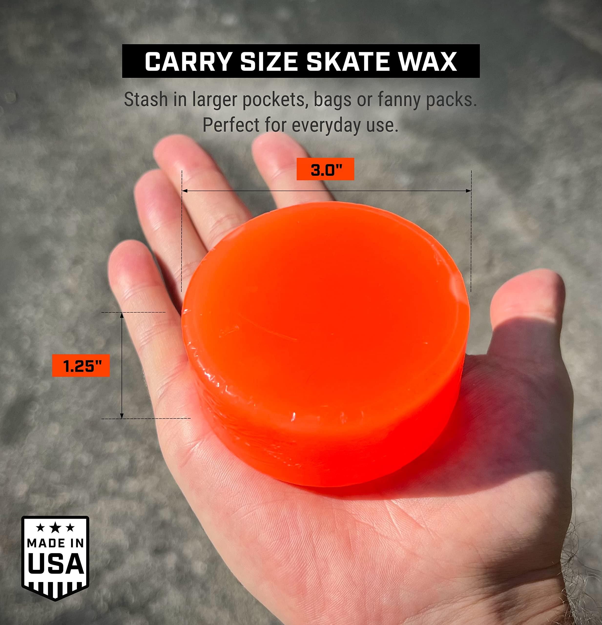 Fireball Fireball SuperSlip Pro Skateboard Wax for Rails - USA Made Skate Curb Wax for Scooters Aggressive Inline and Skateboards - Custom Formula Professional Skate Wax (Grey)