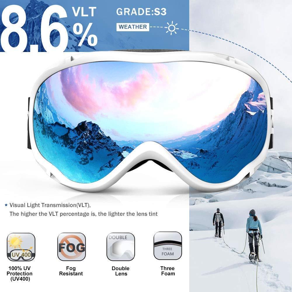 ZIONOR ZIONOR Ski Goggles with X 11 Magnetic Ski Goggles