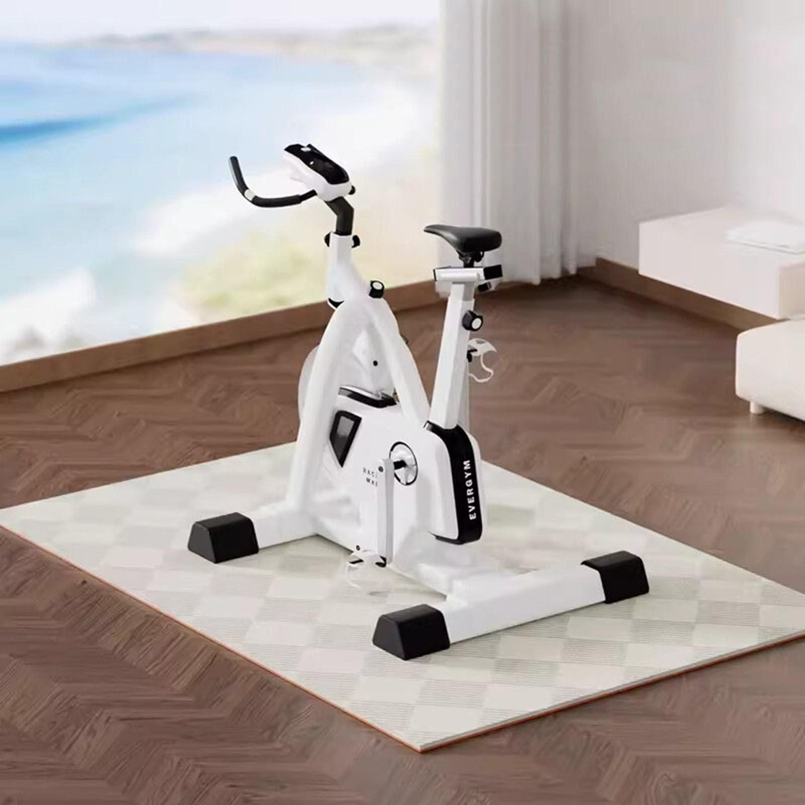 PPGE HOME Exercise Equipment Mat - Exercise Bike Mat, Treadmill Mat, Soundproof And Shockproof Protect The Floor Non Slip Mat For Home/Gym/Exercise/Bike,Hard Floor & (Size:120x180x0.4cm,Color:Crystal Velvet3)