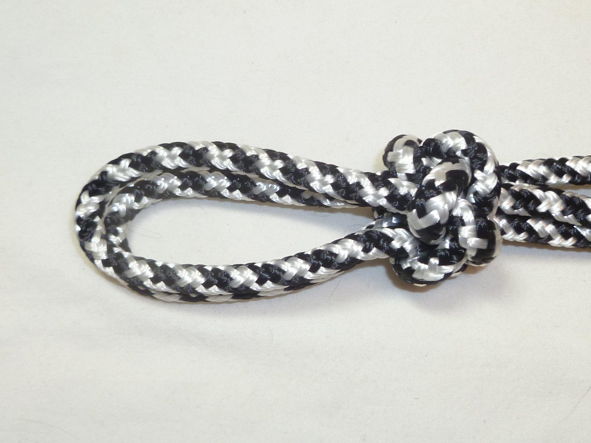 Big Sky Tack and Snacks 1/4\" Soft Polyester Rope Horse Halter, Black & White Checkered