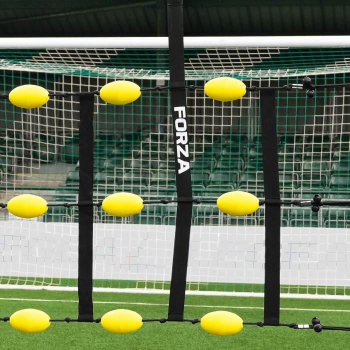 FORZA FORZA Mini GK Ball Deflector | Premium Goalkeeper Training Equipment Customizable Options for Versatile Practice, Includes Carry Bag (with Wheels, Slight Screen + Ramp + Tassels)