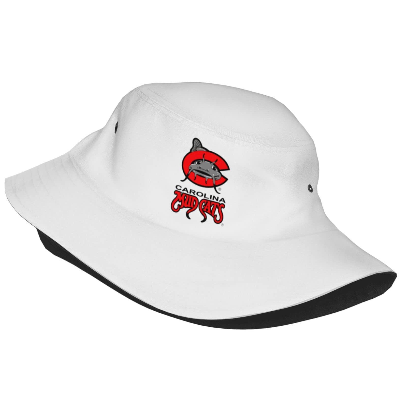 Parndeok Carolina Mudcats Bucket Hats Fashion Sun Cap Packable Outdoor Fisherman Hat for Women and Men Black
