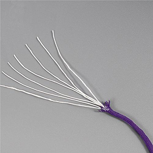 Techion Techion 4 Pack Paracord Zipper Pulls for Backpacks, Tents, Trolley Cases, Traveling Cases, Jackets and Many Other Items That with Zippers (Black)