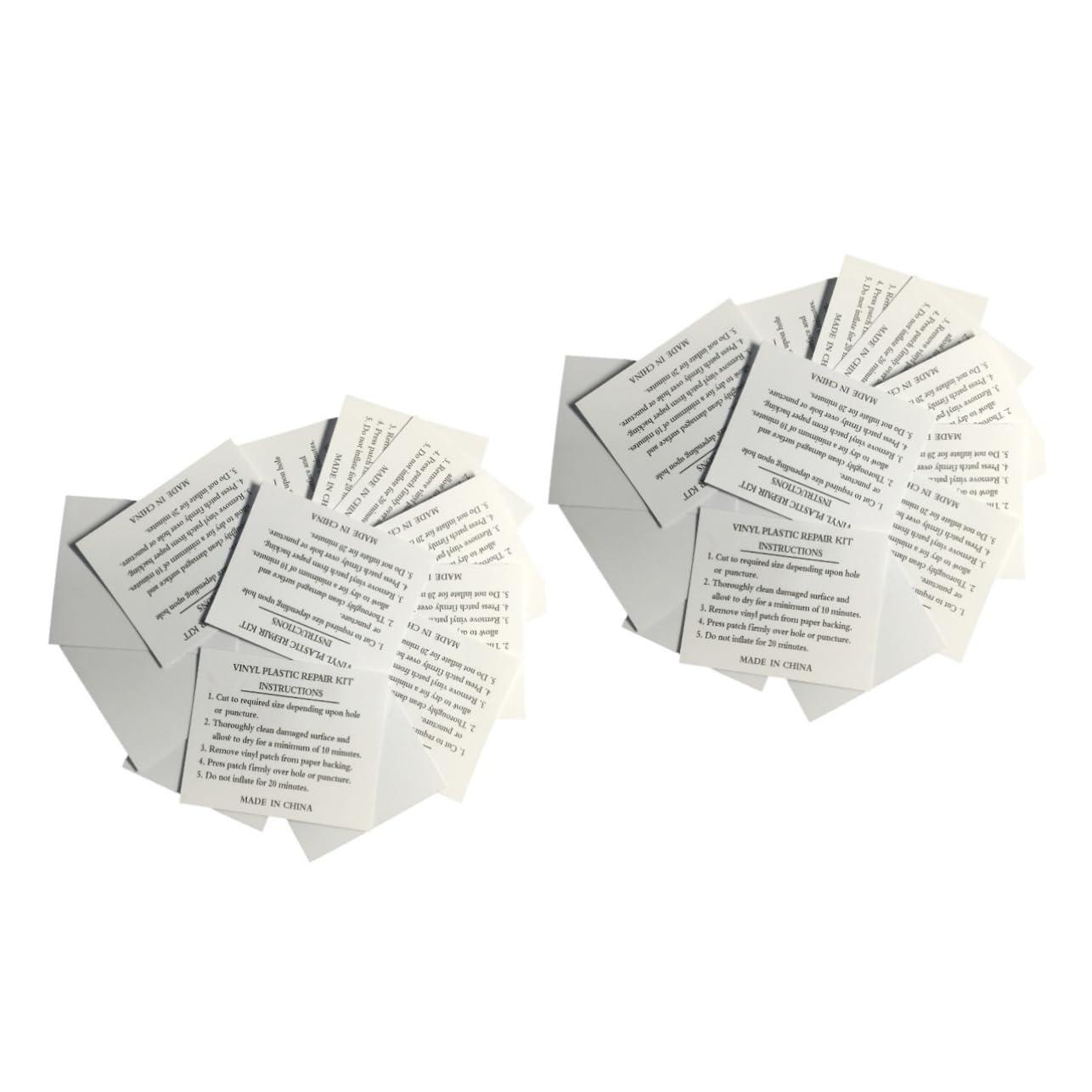 BESPORTBLE BESPORTBLE 20pcs Inflatable Boat Repair Kit Square PVC Patch Kit Light Grey Patch Glue Tool for Kayak Canoe