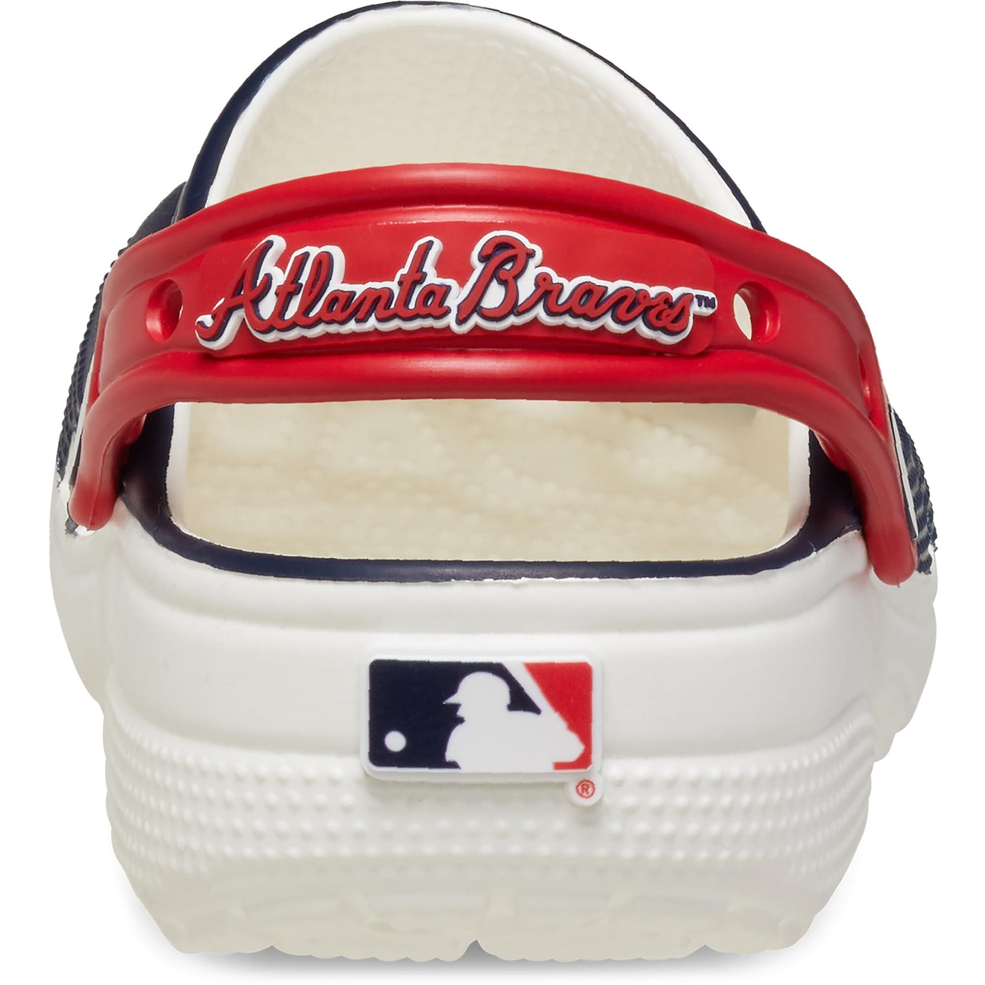 Crocs Crocs Unisex-Adult MLB Classic Clogs, Atlanta Braves, 9 Men/11 Women