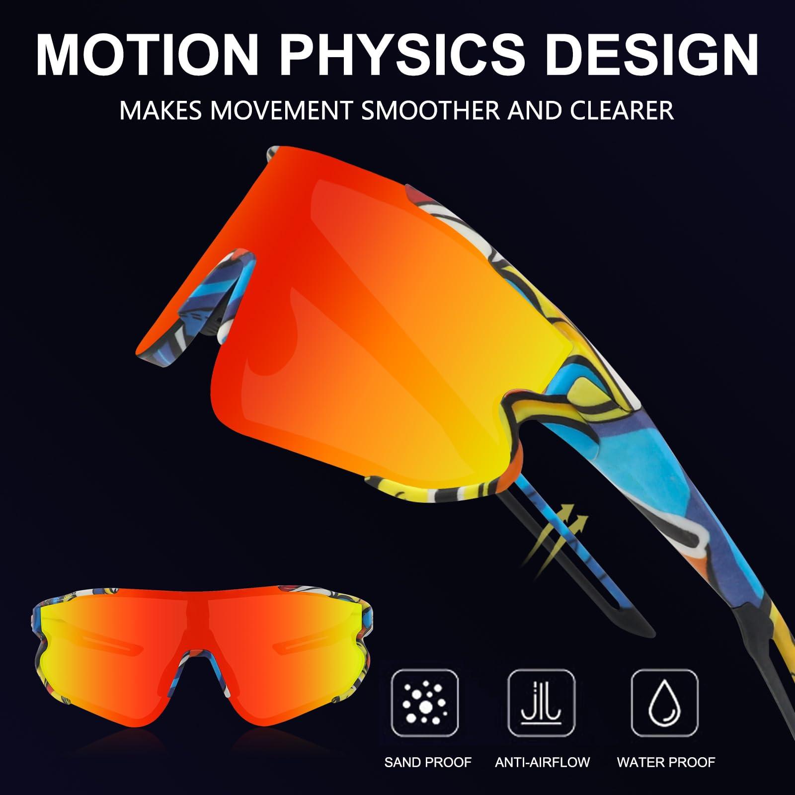 OULAIQI OULAIQI Kids Sunglasses Polarized Youth Baseball Sunglasses for 8-14 boys girls TR90 Frame UV400 Sports Softball Cycling Glasses