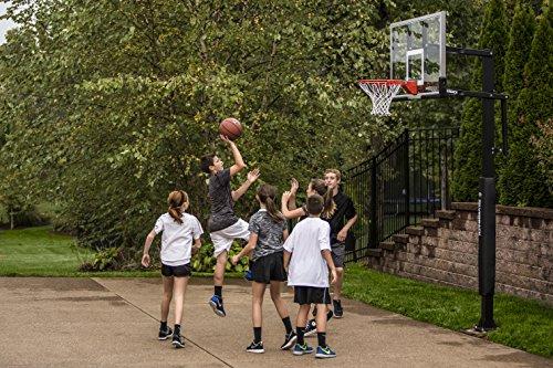 Silverback Silverback 60" In-Ground Basketball System with Adjustable-Height Tempered Glass Backboard and Pro-Style Breakaway Rim